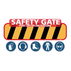 Safety gate autocollante interieur