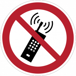 P013 : Interdiction d'activer des téléphones mobiles