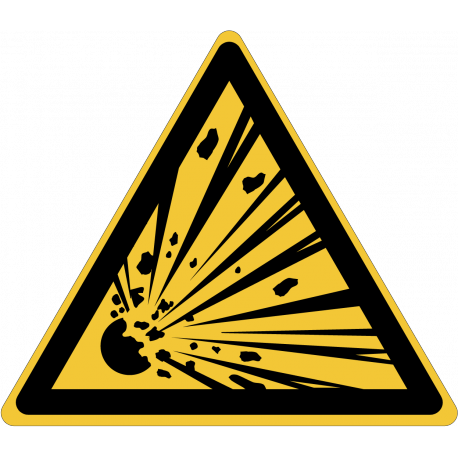W002 : Danger, matières explosives