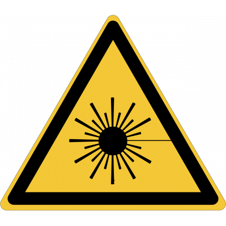 W004 : Danger, rayonnement laser
