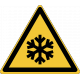 W010 : Danger, basses températures, conditions de gel