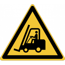 W014 : Danger, chariots élévateurs et autres véhicules industrielsds