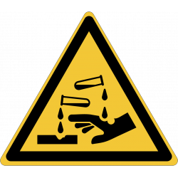 W022 : Danger, substances corrosives