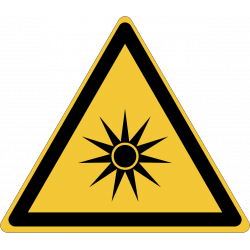 Plaque-étiquette T.M.D. – « Radioactive », vinyle adhésif S-13921V