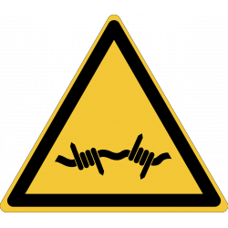 W033 : Danger, fil barbelé