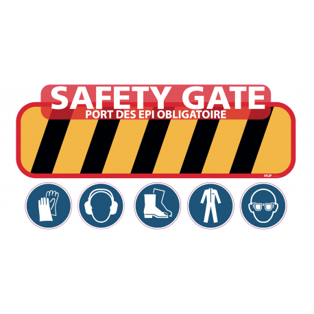 Safety gate autocollante exterieur