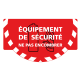 Signalétique sol "Equipement de sécurité" Rouge