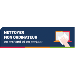 autocollant prévention nettoyer mon poste