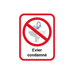 Evier condamné x40