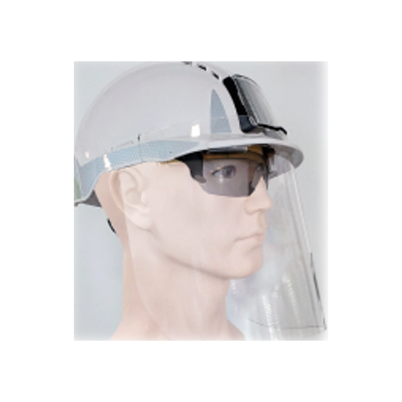 Visière de protection faciale en polycarbonate pour casques