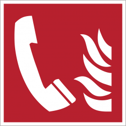 F006 : Téléphone à utiliser en cas d'incendie