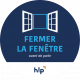 Autocollant "Fermer la fenêtre"