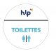 Autocollant Toilettes - Personnalisé