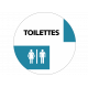 Autocollant Toilettes