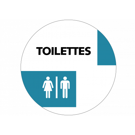 Autocollant Toilettes