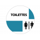 Autocollant Toilettes