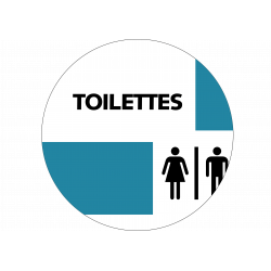 Autocollant Toilettes