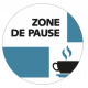 Autocollant Zone de Pause