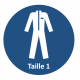 Autocollant "Taille 1"