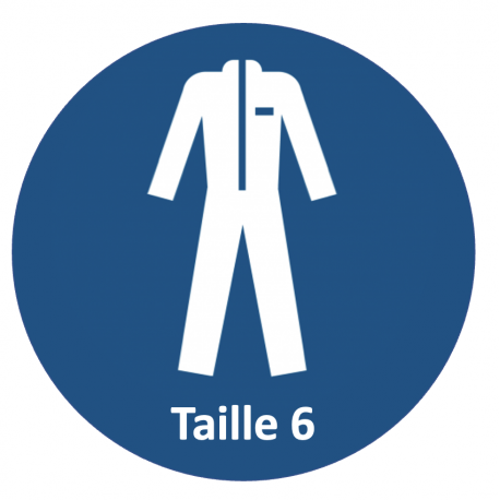 Autocollant "Taille 6"